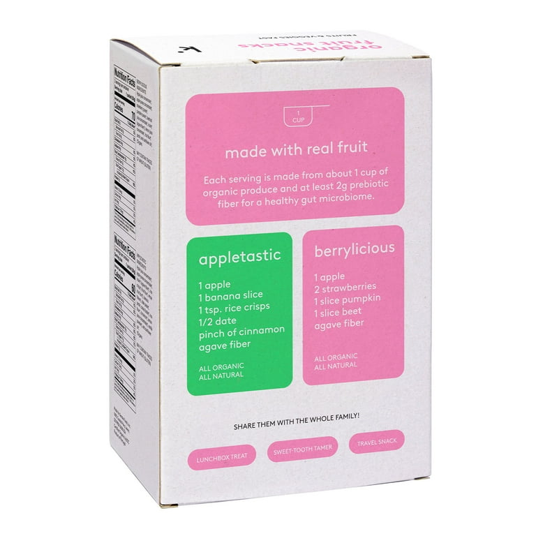 Kencko Organic Fruit Snacks Variety Pack, Berrylicious and