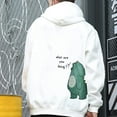 thumbnail image 4 of Women's Hoodies Sweatshirts Matching Dinosaur Pullover Sweatshirt for Couples Unisex Cozy Hoodie for Lovers Anniversary White XXL, 4 of 6