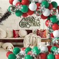 thumbnail image 1 of Arco de globos de Navidad Verde Rojo Blanco Piezas de confeti Piezas de copos de nieve Decoración del día de Navidad Conjunto de globos Decoración de escena de globos Guirnalda de fiesta (r XianweiShao 8390605027697, 1 of 1