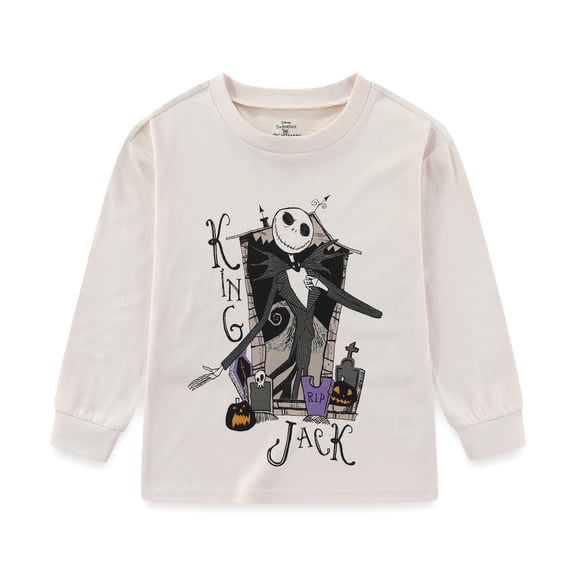 Disney Nightmare Before Christmas Halloween Crewneck Pullover Sweatshirt (Boys), Sizes 3T-8