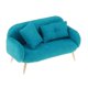 thumbnail image 2 of Sala de estar en miniatura Sunnimix Mini Sofá Muebles Azul, 2 of 8