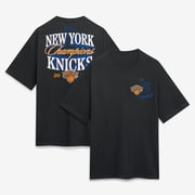 Men's Fanatics Black New York Knicks 2026 NBA Finals Champions Legacy Heavyweight T-Shirt
