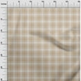 thumbnail image 3 of oneOone Polyester Spandex Light Brown Fabric Check Dress Material Fabric Print Fabric By The Yard 56 Inch Wide, 3 of 4