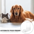 thumbnail image 3 of LOLIPPYY 1Pcs Pet Feeder Station Automatic White For Rabbit Cats Food Storage, 3 of 8