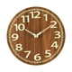 thumbnail image 4 of Reloj de pared luminoso Reloj de grano de madera Decorativo sin tictac para la oficina en el hogar, 4 of 9