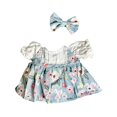 thumbnail image 4 of Vestido de muñeca de 20 cm, bonito y a la moda, ideal como regalo para niñas pequeñas, conjunto suave y a juego. Azul, 4 of 9
