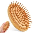 thumbnail image 2 of LEXSOMEO Hair Brush Bamboo Scalp Massage Comb Hair Massager Scalp Detangling Hair Brush Bamboo Comb Hair Comb Massage Comb For Hair, 2 of 5