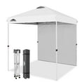thumbnail image 3 of Eagle Peak 6.6x6.6 ft White Pop-up Outdoor Canopies, Removable Wall, 3 of 10