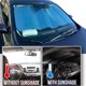 thumbnail image 4 of Windshield sunshade, bonus car sunshade to keep vehicle cool. Windshield sunshade to protect your car from hot sun and glare. 55.16X 27.5 inches), 4 of 5