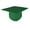 Green, variant on Adult Unisex Matte Graduation Cap, Navy