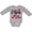AC-Heather Grey, variant on Inktastic Nana Was Here Red Kisses Boys or Girls Long Sleeve Baby Bodysuit