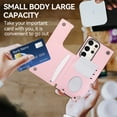 thumbnail image 5 of for Samsung Galaxy A14 5G Case with RFID Blocking Card Holder and Strap for Women,Crossbody Lanyard,Kickstand Ring Stand Holder,Snap Clasp,Cute Phone Wallet Case For Samsung Galaxy A14 5G, Pink, 5 of 8