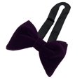 thumbnail image 3 of Pajarita Salvador Terciopelo Ajustable Grande Violeta, 3 of 10