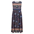 thumbnail image 3 of Robe pour Femmes, Robe d'Été pour Femmes, Mode Décontractée Aguichant Col Rond Imprimé Été Sans Manches avec Poches, Robe d'Été pour Femmes, Robe d'Été pour Femmes, 3 of 3