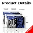 thumbnail image 2 of We Support our Police Department Yard Sign 5 Pack of 24 Inch x 36 Inch Double Sided Weatherproof Heavy-Duty Plastic with Stake | Civic Engagement, Professional Display, Bold Messaging |, 2 of 7