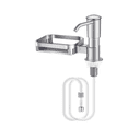 thumbnail image 1 of Dispensador De Jabón Liquido Con Porta Esponja Fregadero Malubero Plateado, 1 of 5