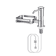 thumbnail image 1 of Dispensador De Jabón Liquido Con Porta Esponja Fregadero Malubero Plateado, 1 of 5