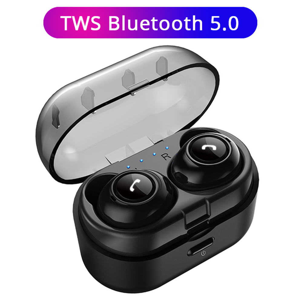 TWS Bluetooth Earphone 5.0 Mini True Wireless Earbuds Stereo Bass