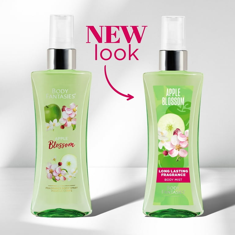 Body Fantasies Apple Blossom Body Spray for Women, 3.2 fl oz