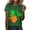 Green, variant on Aayomet St Patrick's Day Tshirts Shirts For Women Women's Casual Short Sleeve Crew Neck Basic Crop Top T Shirts,Black XL