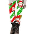thumbnail image 4 of ClodeEU Women's Christmas Printed Leggings,High Waisted Shiny Leggings Pant,Trendy Legging Multicolor 03,Womens Plus XXXL, 4 of 5