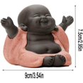 thumbnail image 2 of Linda estatua de Buda Monch, lindo pequeño Buda, estatuilla de estatua de monje Buda, pequeñas artesanías de Buda, delicados regalos clásicos artes y artesanías, 2 of 5