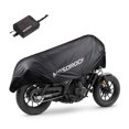 thumbnail image 4 of koolsoo Demi-Housse de Moto Extérieure 190T Nylon Adaptée pour Croiseur de Randonnée ATV m, 4 of 9