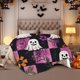 thumbnail image 5 of Seyotauo Halloween Flannel Blanket Throw, Cute Ghost Black Soft Fuzzy P Cozy Fleece Blankets for Couch Sofa Bed Lounging, Ideal Gifts for Kids Adults Wife Self, 28x40, 5 of 6