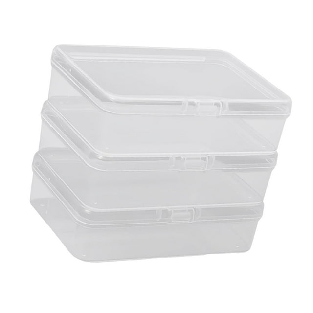 veasfak Carry Storage Box Multifunctional Rectangular Box for Jewelry Beads Cosmetic 3pcs