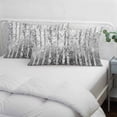 thumbnail image 4 of Grey Forest Throw Pillow Cover, Pillowcase Protectors with Zipper, Breathable Decorative Lumbar Pillow Case Cover, Modern Oil Painting Art Pillow Shams for Couch Sofa 16x24Inch, 4 of 8