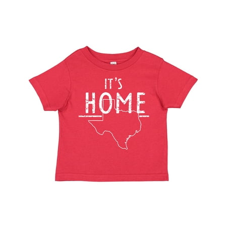 

Inktastic Its Home- State of Texas Outline Distressed Text Boys or Girls Toddler T-Shirt