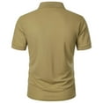 thumbnail image 6 of MQLKF Men's Summer Solid Color Tops Are Fashionable And Popular Short Sleeved Slim Fit Shirts Fashionable Cozy Men's Tops, 6 of 7