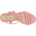 thumbnail image 5 of Steve Madden Tille Pink Ankle Strap Round Open Toe Retro Chunky Platform Sandals (Pink, 9), 5 of 6