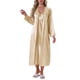 thumbnail image 2 of Conjunto de Bata de Satén para Mujeres INSPIRE CHIC de 2 Piezas, Camisón de Seda Suave Midi, Conjuntos de Pijamas Sexys, Batas de Dama de Honor M Oro, 2 of 6