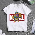 thumbnail image 3 of Kids Summer Tops Tees Cartoon Spiderman White Short Sleeve T-Shirt, 3 of 5