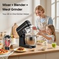 thumbnail image 3 of Honinst 7-IN-1 Multifunctional Stand Mixer, 6.5 QT 8-Speed Tilt-Head Kitchen Mixer, Electric Food Mixer with Meat Grinder, Juice Blender, Dough Hook, Beater, Whisk, Bowl for Most Home Cooks, 3 of 8