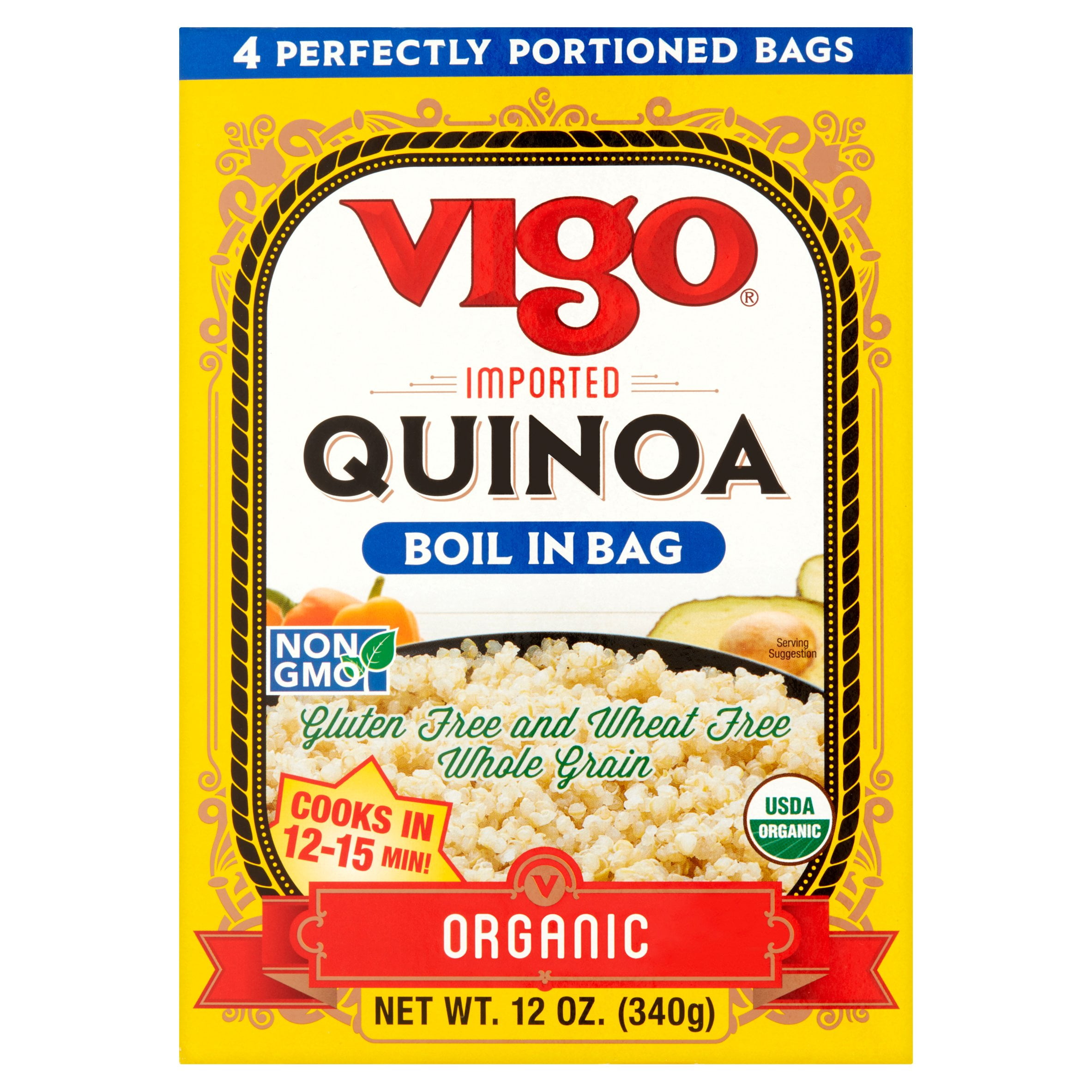 Vigo Boil in Bag Organic Quinoa, 12 oz by Vigo Importing Co.