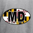 thumbnail image 3 of CafePress - Maryland MD Oval (W/Flag) Hooded Sweatshirt - Pullover Hoodie, Hooded Sweatshirt, 3 of 3