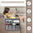 thumbnail image 3 of Sofa Armrest Organizer 6 Pockets Non Slip Couch Caddy Magazine Remote Holder (grey ), 3 of 9