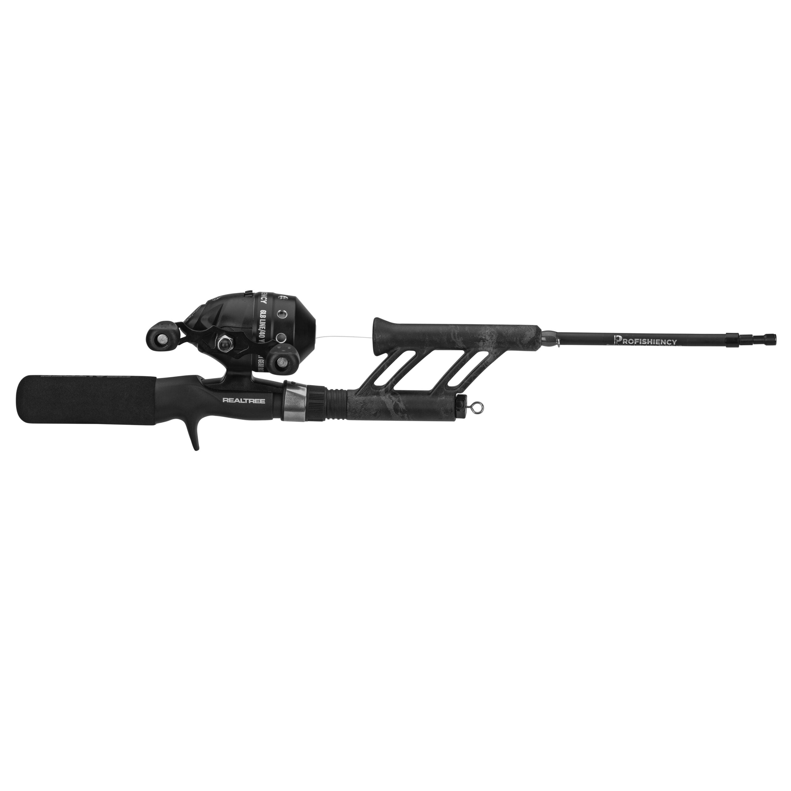 Realtree Black Pocket Micro Telescopic Spincast Fishing Combo