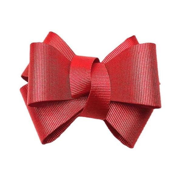 Nvzi 2Pcs DIY Solid Color Bowknot Shoes Decoration,Shoe Flower Clothes Applique Decoration Accessories（Red）