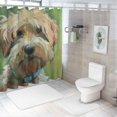 thumbnail image 7 of Orinice White Dog Bathroom Decor Set with Colorful Luxurious Graphic Print Polyester Fabric Shower Curtain - Chic Modern Style 69x72, 7 of 7