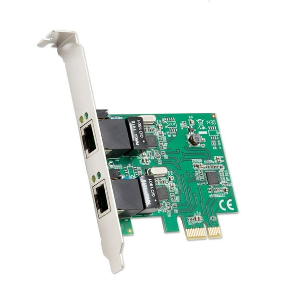 Tarjeta adaptadora de red Syba Dual Port Gigabit Ethernet