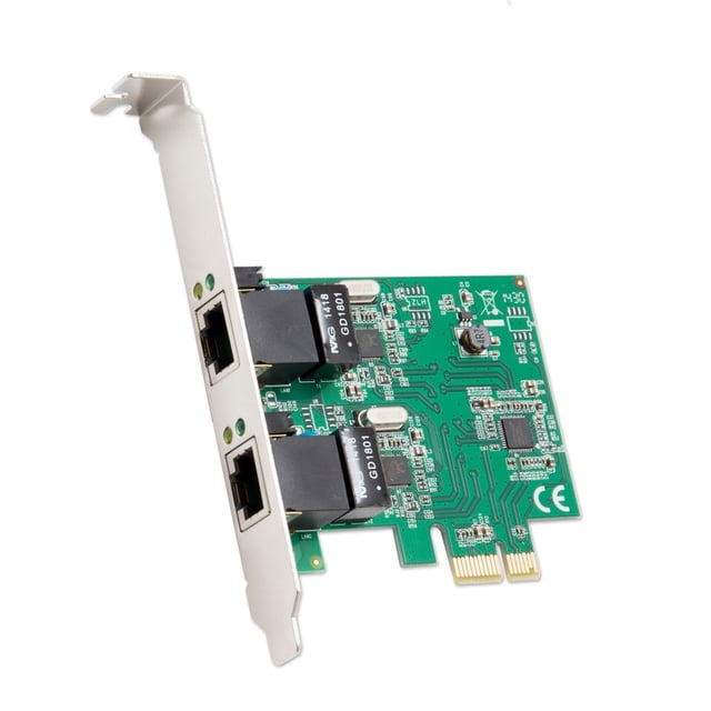 Tarjeta adaptadora de red Syba Dual Port Gigabit Ethernet