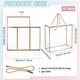 thumbnail image 2 of 10 paquetes de cajas de regalo de plástico PP transparente de 7,8 x 7,8 x 3,5 pulgadas, cajas de regalo con borde dorado y asa, caja de regalo con cordón, 2 of 9