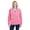 FIRE CORAL HTHR, variant on J America Ladies Epic Sherpa 1/4 Zip - JA8451