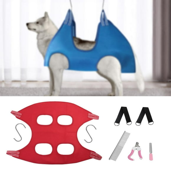 Hamaca Multifuncional para Mascotas Colco Eslinga de Sujeción S Transpirable Rojo M