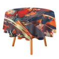thumbnail image 3 of Genshin Impact Round Tablecloth Print Decorative Table Cover Washable Table Cloths for Dining Party Picnic 70x70in, 3 of 8