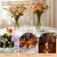 thumbnail image 3 of 20pcs Modern Glass Cylinder Vase, Mibote Floral Vase for Home Decor, Wedding Party Decor with Wide Mouth, 3 of 7