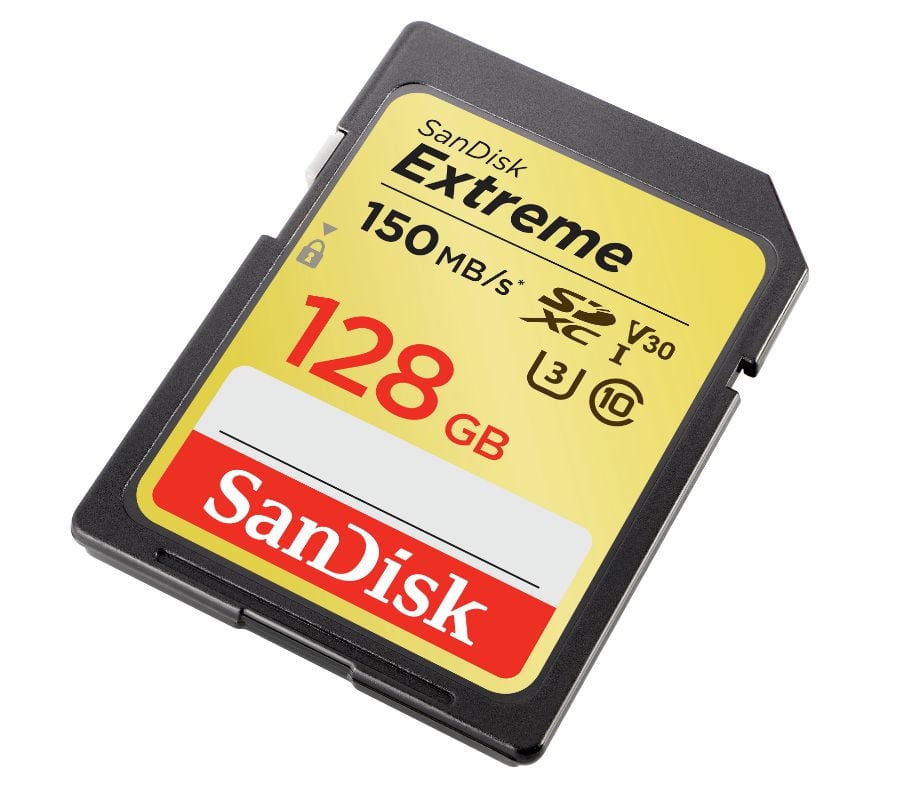 SanDisk Extreme® SDXC™ UHS-I card, 128GB - SDSDXV5-128G-CWCIN